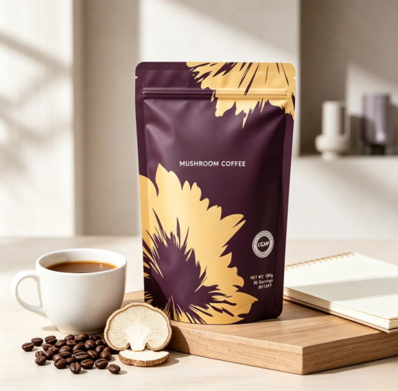 Mushroom Coffee Powder | Functional Botanical Blend | Coffee Alternative Formula | OEM/ODM