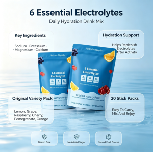 Electrolyte Powder Duo Pack|Hydration Variety Formula|Electrolytes & Magnesium Blend|Sports|OEM/ODM