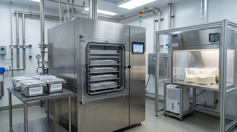 Probiotic freeze drying technology for maintaining supplement stability and quality