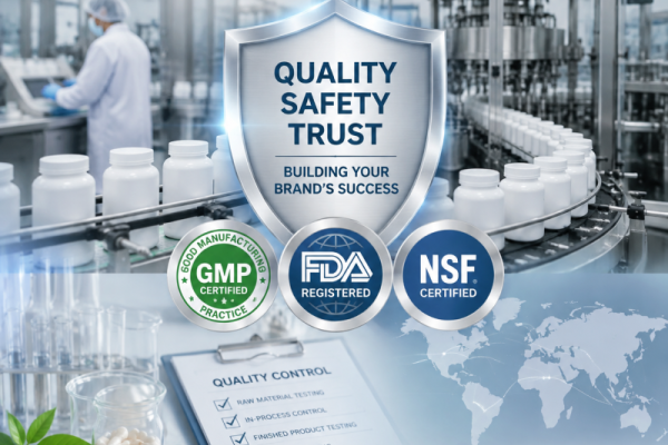 GMP, FDA and NSF Certifications in Supplement Manufacturing: Why They Matter for Your Brand's Success