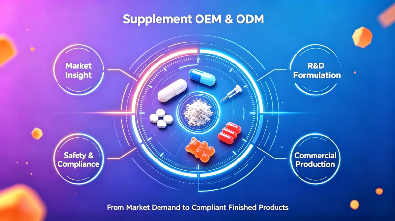 Supplement OEM and ODM manufacturers help brands turn market opportunities into compliant products