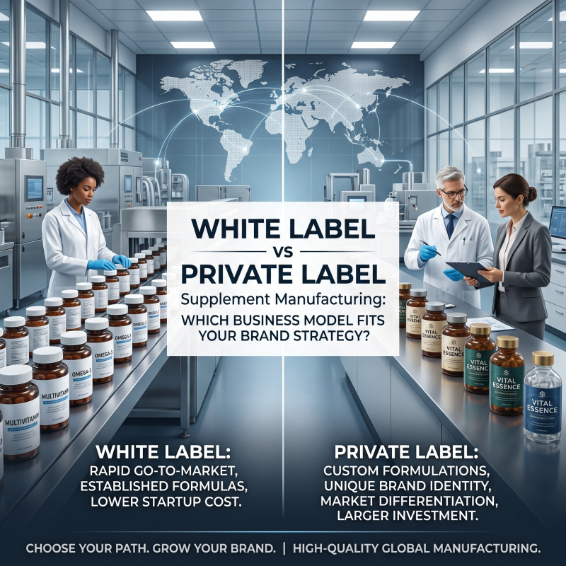 White Label vs Private Label Supplement Manufacturing: Which Model Is Right for Your Brand?