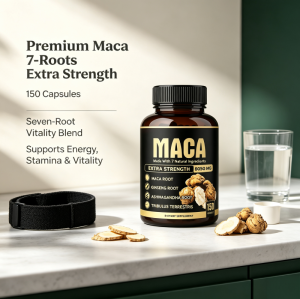 Maca 7-Roots Capsules | 8050mg Blend | Seven Botanical Roots | Men's Wellness | OEM/ODM