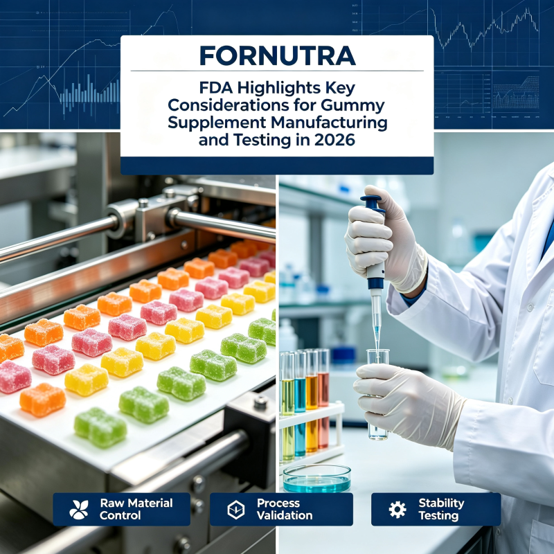 FDA Highlights Key Considerations for Gummy Supplement Manufacturing and Testing in 2026