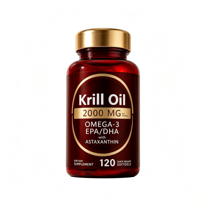 Antarctic Krill Oil Softgels | 2000mg Per Serving | EPA/DHA + Astaxanthin | OEM/ODM