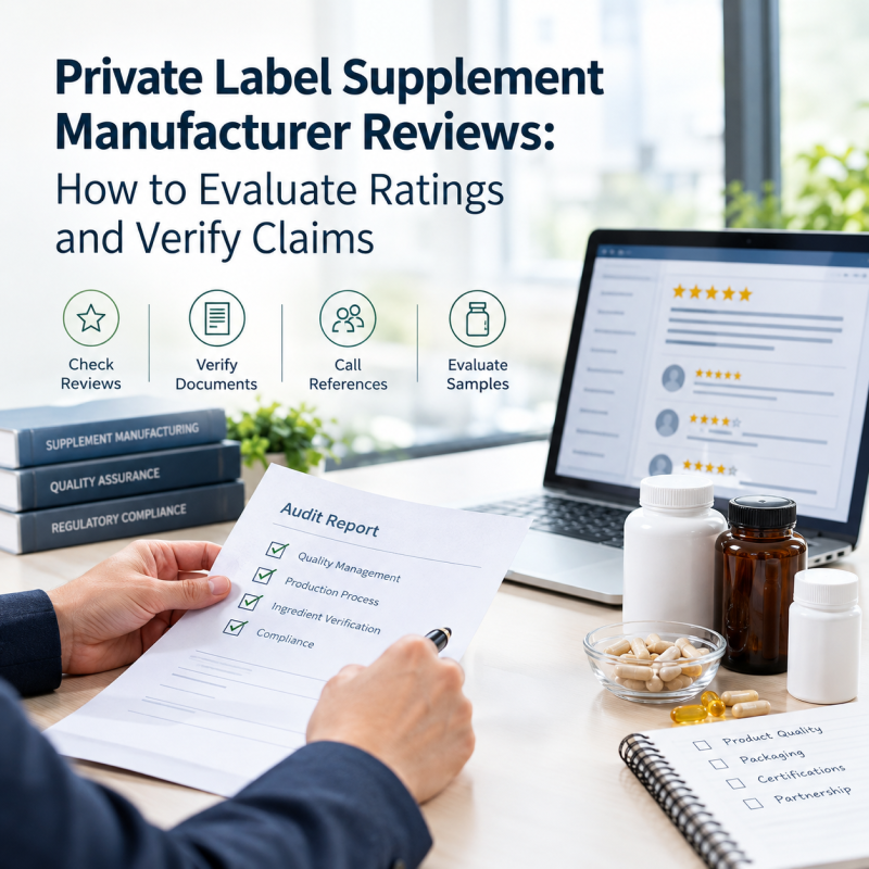 Private Label Supplement Manufacturer Reviews: How to Evaluate Ratings and Verify Claims