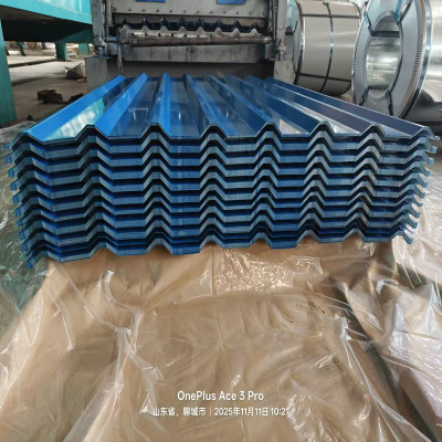 Prepainted corrugated steel roofing sheet