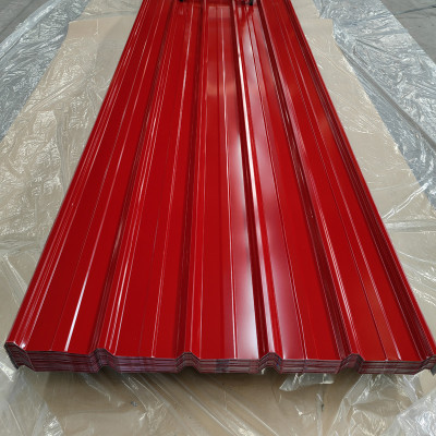 Prepainted corrugated steel roofing sheet