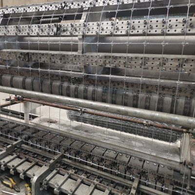 Wire mesh fencing for highway road side safety