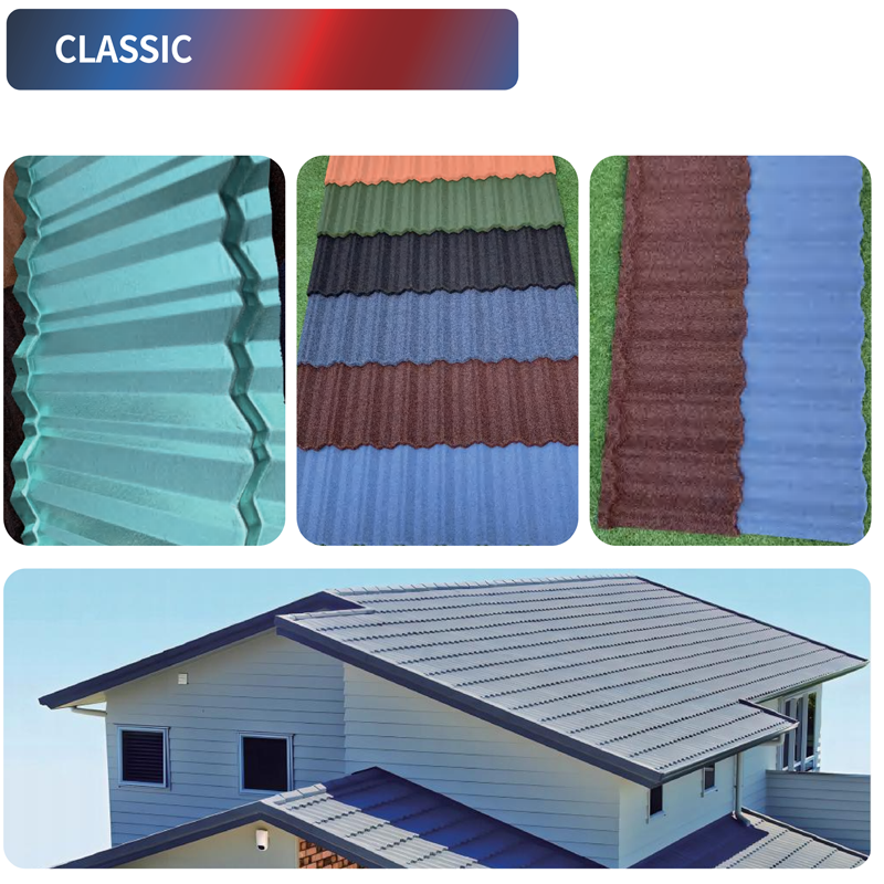 stone coated metal roof tile Classic type