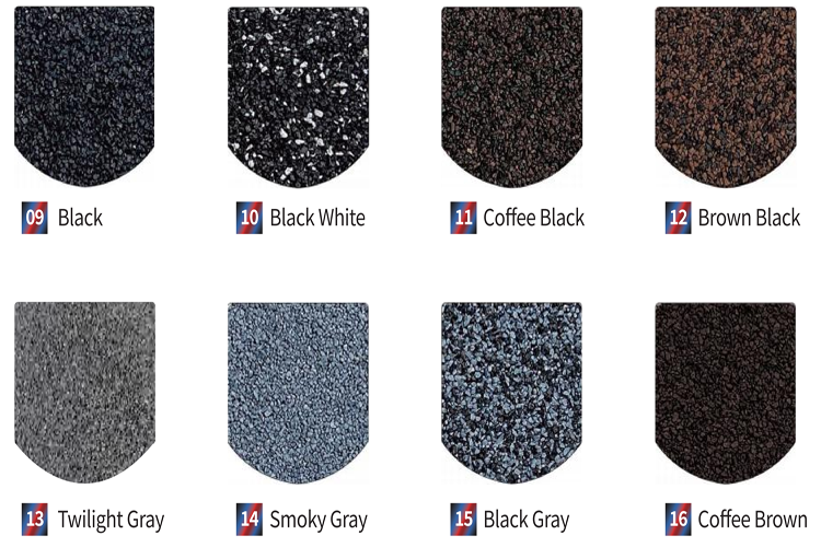 metal roof tiles color chart
