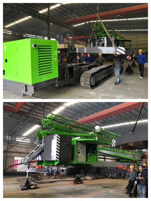 Equipment pre-delivery preparation at factory before export