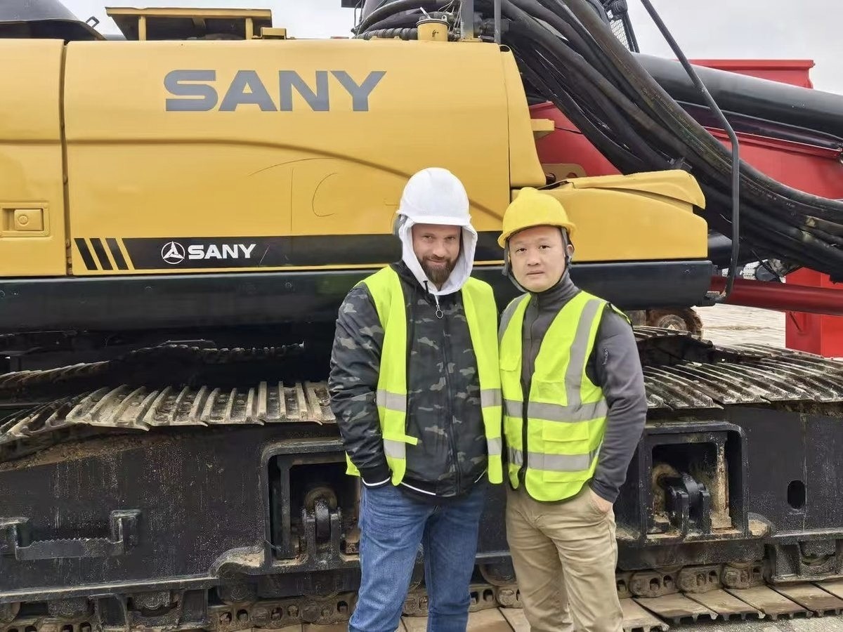 Excavator delivered and handed over at overseas project site