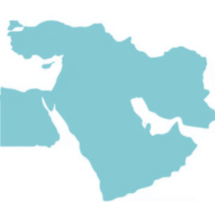 Middle East and Africa map