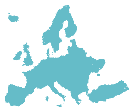 Europe map icon representing Europe