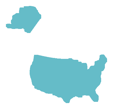 US map icon representing Americas