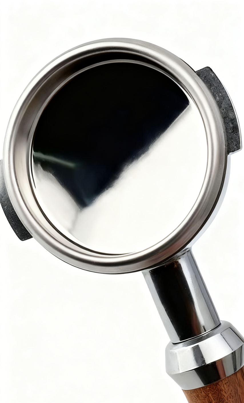 Coffee machine portafilter handle - quality inspection