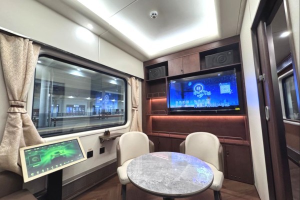 KTV entertainment area on board