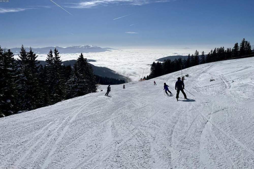 Powder skiing