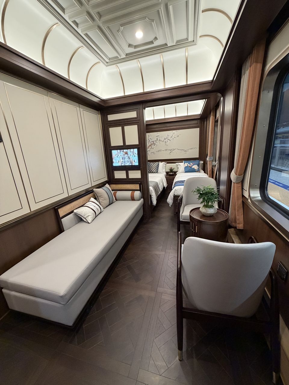 Panda Trail tourist train interior