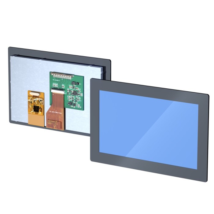 新 · 7 Inch Industrial PCAP Touch Display, 1024×600, 850 Nits, LVDS, Optical Bonding