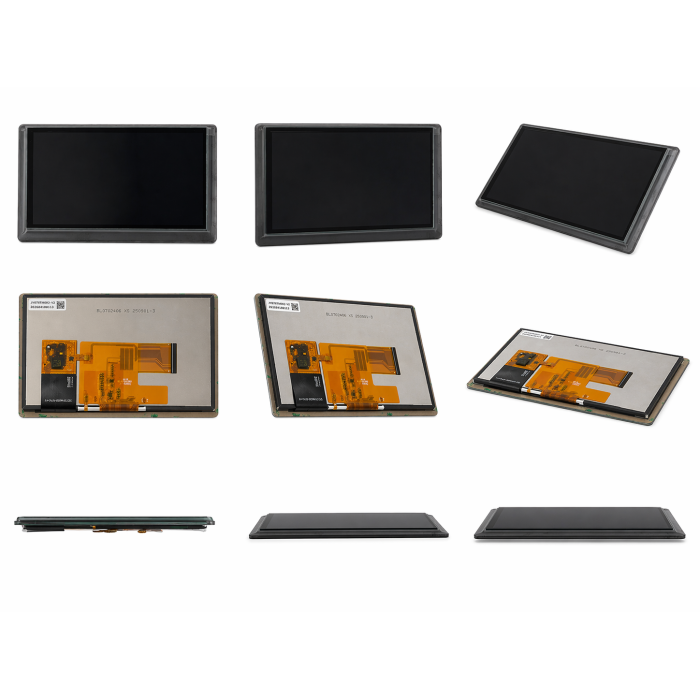 7.0" High-Brightness Industrial TFT LCD Display Module with Optical Bonded PCAP Touch Screen