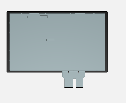 13.3" Industrial PCAP Touchscreen,850 nits Sunlight-Readable, LVDS, USB/I2C/RS232