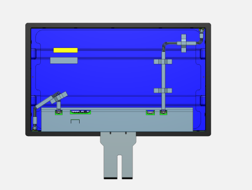 15.6" TFT LCD Display Module with 1000 nits Sunlight Readable, LVDS, Wide Temperature (-30~85°C)