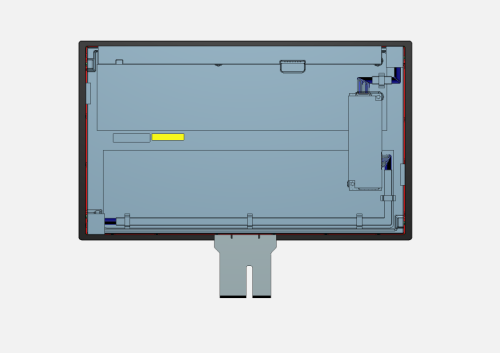 21.5" TFT LCD Display Module with High Brightness, 1250 nits Sunlight Readable, FHD 1920×1080, LVDS, Wide Temperature (-30~80°C)