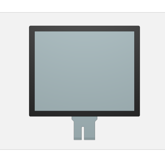 19.0" TFT LCD Display Module, 1350 nits Sunlight Readable, SXGA 1280×1024, LVDS, Wide Temperature (-30~70°C)