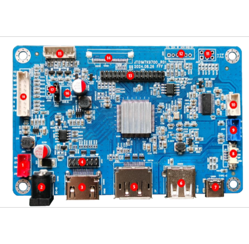 Industrial HDMI + DisplayPort LCD Controller Board | LVDS & eDP Driver Board | JT01MTK9700_R01