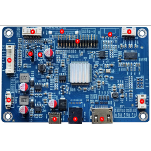 Industrial HDMI LCD Controller Board | 12-24V Wide Voltage LVDS eDP Driver Board | JT02MTK9700_R01