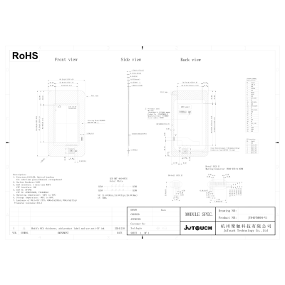 4.0" IPS TFT LCD Capacitive Touch Screen Module