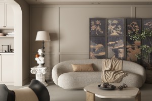Warm Minimal Residence Paris | Light Oak Flooring Project