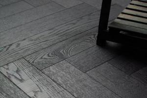 Dark Herringbone Oak Flooring for a Dubai Luxury Penthouse