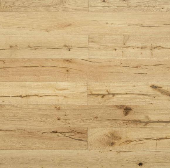 Natural Oak Long Plank Engineered Flooring 190mm Brushed AM-04| AMUER