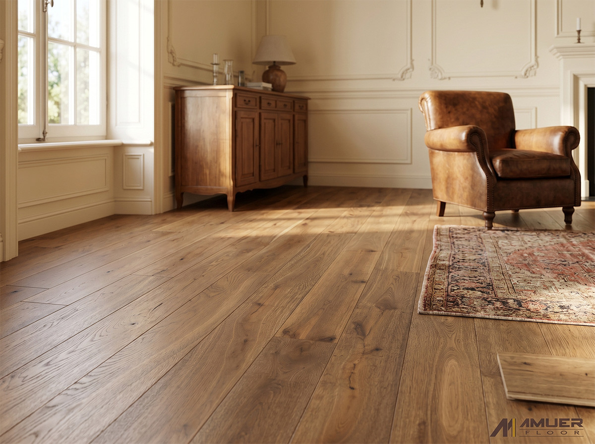 AC-22 Warm Smoked Oak Flooring in Heritage Residential Interior