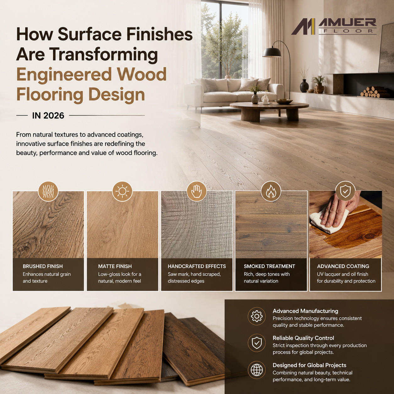 Surface Finishes Transform Engineered Wood Flooring