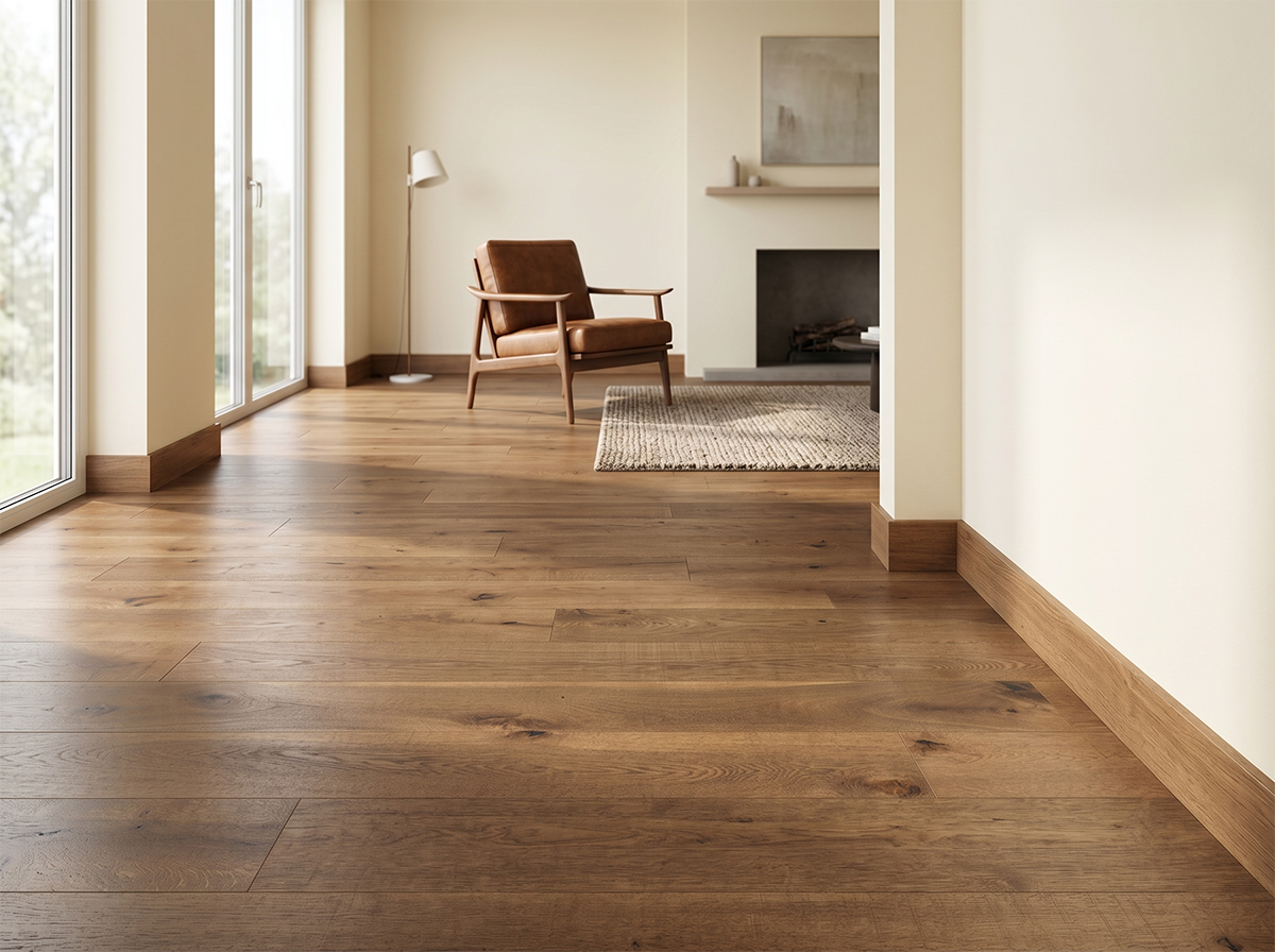 Smoked Oak Multi-Surface Engineered Flooring -- AC-09
