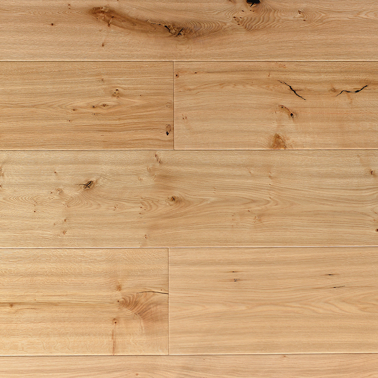 Hand Scraped Smoked Oak Wide Plank Engineered Flooring -- AC-23