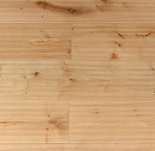 Hand Scraped Natural Oak Wide Plank Engineered Flooring 260mm | AMUER AM-06