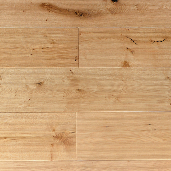 Hand Scraped Natural Oak Wide Plank Engineered Flooring 260mm | AMUER AM-06