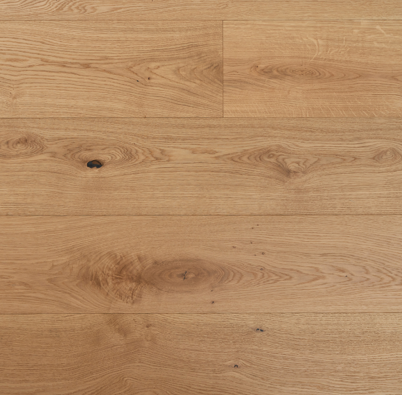 Natural Oak Wide Plank Engineered Flooring 220mm CD Grade | AMUER AM-14