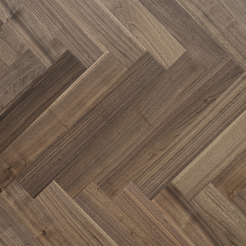 American Walnut Herringbone Engineered Flooring 90mm │ AMUER AM-21