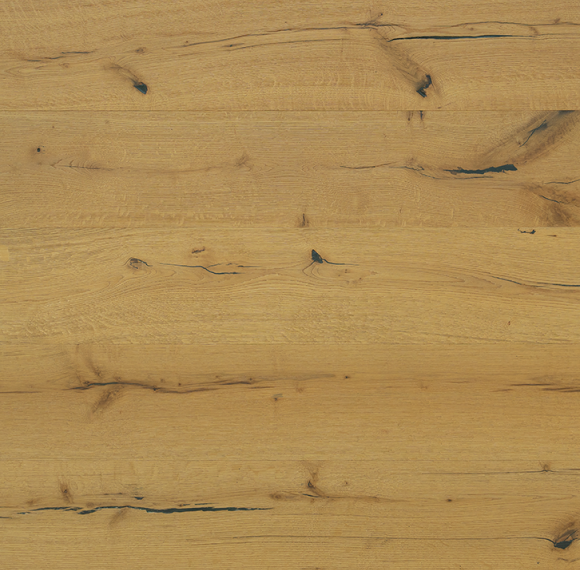 Deeply Brushed Natural Oak Wide Plank Engineered Flooring 220mm | AMUER AM-09