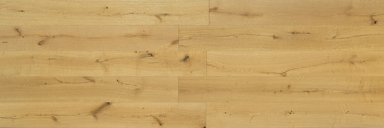 Natural Oak Wide Plank Engineered Flooring -- AM-14