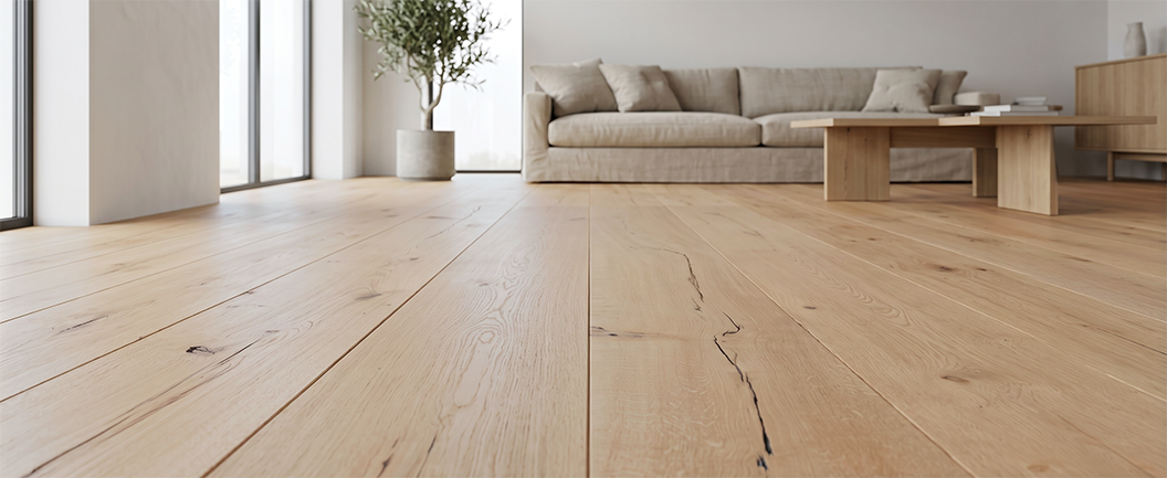 400mm Antique Character Oak Extra-Wide Plank Engineered Flooring — AH-01