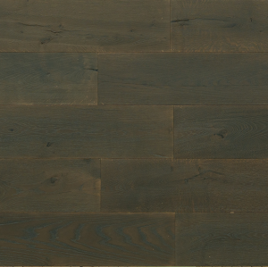 AH-10 Dark Carbon Oak Wide Plank Flooring — 220mm, Embossed, Chemical Treatment, Wax Oil
