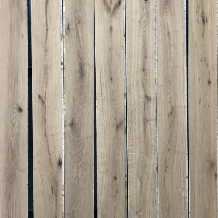 Natural Character Brushed Oak 190mm Wide Plank Engineered Flooring │ AMUER NC-01