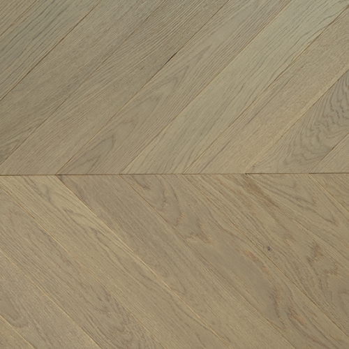 AB Select Brushed Oak Chevron Flooring UV Lacquer | AMUER AM-40